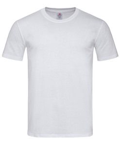 Stedman STE2010 - Camiseta clássica do pescoço redondo masculino Branco