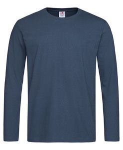 Stedman STE2130 - Camiseta de manga longa de conforto masculino Marinha