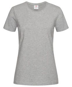 Stedman STE2160 - Camiseta do pescoço redondo de conforto feminino Heather Grey