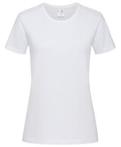 Stedman STE2160 - Camiseta do pescoço redondo de conforto feminino Branco