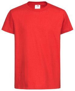 Stedman STE2220 - Camiseta clássica do pescoço redondo infantil Vermelho Escarlate