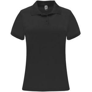 Roly PO0410 - MONZHA WOMAN Polo técnico feminino de manga curta Preto