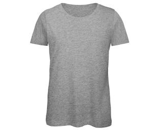 B&C BC043 - Camiseta Feminina de Algodão Orgânico Sport Grey