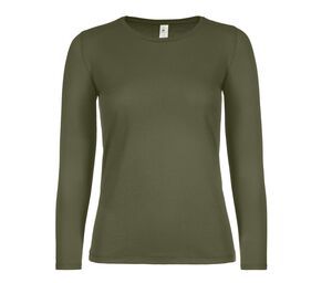 B&C BC06T - Camiseta feminina de manga comprida Urban Khaki