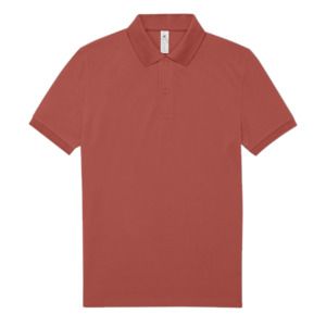 B&C BCID1 - Camisa polo masculina de manga curta Pixel Coral