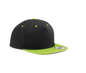 Beechfield BF610C - Cap de 5 lados com viseira contrastante
 Black/ Lime Green