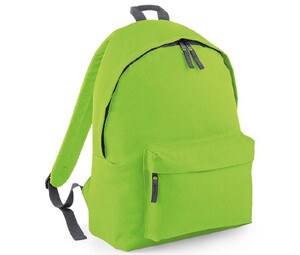 Bag Base BG125J - Mochila moderna para crianças Lime Green/ Graphite Grey