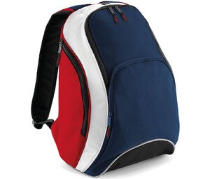 Bag Base BG571 - Mochila de roupas de equipe French Navy / Classic Red / White