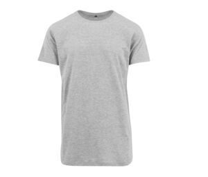 Build Your Brand BY028 - Camiseta Longa Cinzento matizado