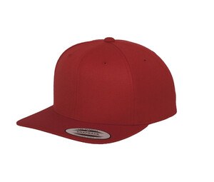 Flexfit F6089M - Boné snapback viseira descatada Vermelho