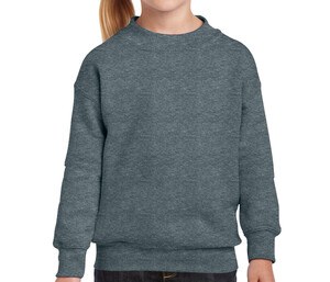 Gildan GN911 - Sweatshirt Gola Redonda Youth Dark Heather