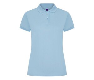 Henbury HY476 - Camisa polo feminina respirável Azul claro