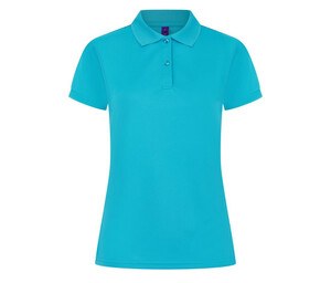Henbury HY476 - Camisa polo feminina respirável Turquesa