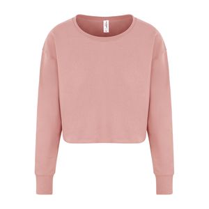 AWDIS JUST HOODS JH035 - Blusa curta mulher Dusty Pink