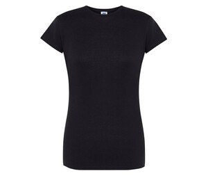 JHK JK150 - Camiseta básica mulher pescoço redondo Black