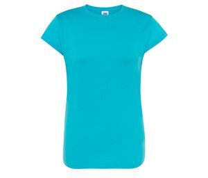 JHK JK150 - Camiseta básica mulher pescoço redondo Turquesa