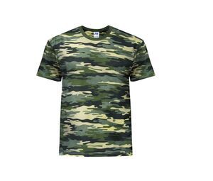 JHK JK155 - Camiseta masculina gola redonda 155 Camouflado