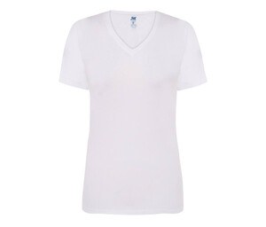 JHK JK158 - Camiseta mulher gola V White