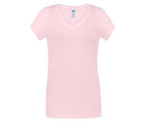 JHK JK158 - Camiseta mulher gola V Cor-de-rosa