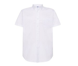 JHK JK605 - Camisa manga curta homem Oxford  White