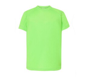 JHK JK902 - Camiseta esportiva infantil Lime Fluor