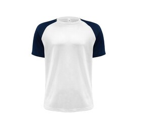 JHK JK905 - Camiseta de beisebol Branco / Marinho