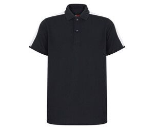 Finden & Hales LV382 - Polo com detalhes em contraste infantil Branco / Marinho