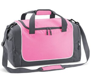 Quadra QD77S - Bolsa esportiva para vestiários de roupas de equipe Classic Pink/ Graphite Grey/ White