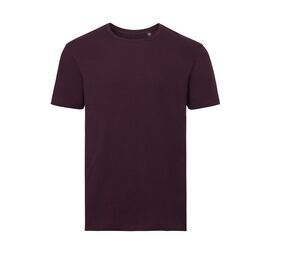 Russell RU108M - Camiseta orgânica masculina Burgundy