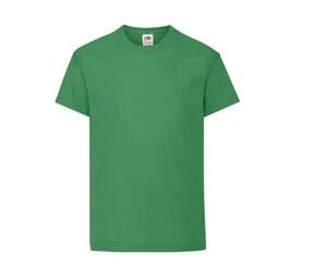 Fruit of the Loom SC1019 - T-Shirt de mangas compridas infantil Verde dos prados