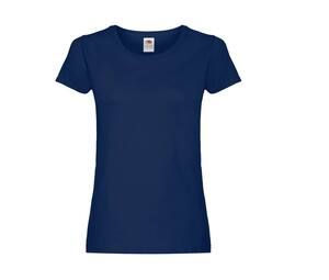 Fruit of the Loom SC1422 - Camiseta do pescoço redondo feminino Azul marinho