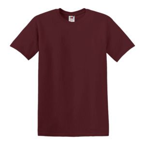 Fruit of the Loom SC220 - Camiseta masculina de gola redonda Brick Red