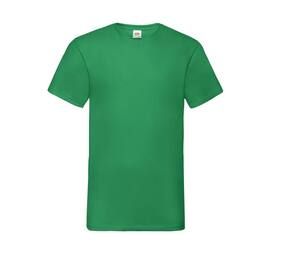 Fruit of the Loom SC234 - Camiseta masculina Valueweight com decote em V Verde dos prados
