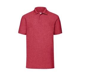 Fruit of the Loom SC280 - Piqué Polo Masculino Heather Red