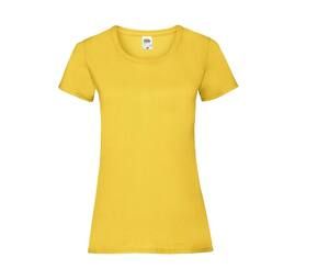 Fruit of the Loom SC600 - Camiseta feminina de algodão com ajuste para senhora Sunflower