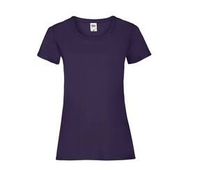 Fruit of the Loom SC600 - Camiseta feminina de algodão com ajuste para senhora Purple