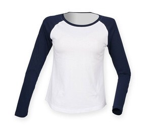 SF Women SK271 - Camisa mangas compridas baseball mulher
