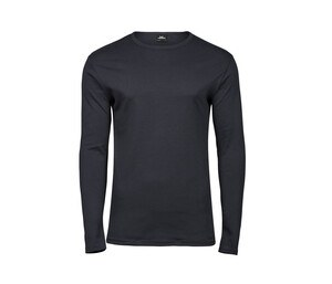 Tee Jays TJ530 - Camiseta masculina de manga comprida Cinzento escuro