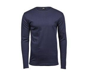 Tee Jays TJ530 - Camiseta masculina de manga comprida Azul marinho