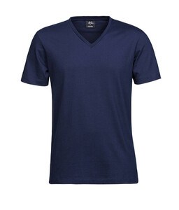 Tee Jays TJ8006 - Tshirt com Gola em V Fashion Sof para homem Azul marinho
