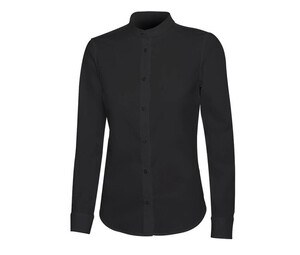 VELILLA V5015S - Camisa gola mandarim feminina Black