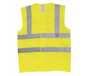 Yoko YK100R - Casaco de segurança ignífugo Hi Vis Yellow