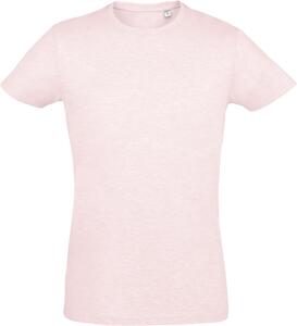 SOL'S 00553 - REGENT FIT T Shirt Justa De Gola Redonda Para Homem Cor-de-rosa matizado