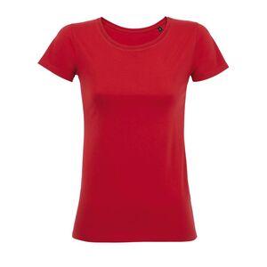 SOLS 02856 - Martin Women T Shirt Cintada De Gola Redonda Para Senhora