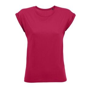 SOL'S 01406 - MELBA T Shirt De Gola Redonda Para Senhora Rosa escuro