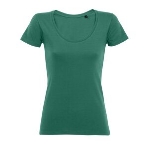 SOL'S 02079 - Metropolitan T Shirt Com Decote Redondo Para Senhora Esmeralda