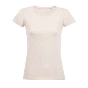 SOL'S 02077 - Milo Women T Shirt De Manga Curta Para Senhora Cor-de-rosa cremoso