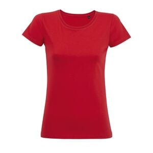 SOL'S 02077 - Milo Women T Shirt De Manga Curta Para Senhora Vermelho