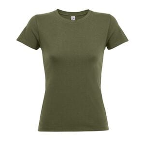 SOL'S 01825 - REGENT WOMEN T Shirt De Gola Redonda Para Senhora Exército