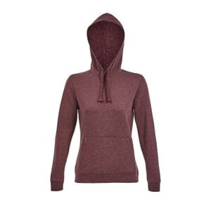 SOL'S 03103 - Spencer Women Sweatshirt Com Capuz Para Senhora Borgonha matizado